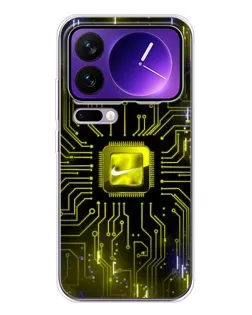 Чохол для Xiaomi 17 Pro Max з картинкою «Nike — золота іскра»