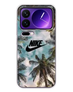 Чехол для Xiaomi 17 Pro Max с картинкой «Тропический принт Nike»