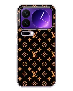Чохол для Xiaomi 17 Pro Max з картинкою «Золота монограма LV»