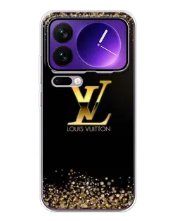 Чохол для Xiaomi 17 Pro Max з картинкою «LV — золоті іскри»