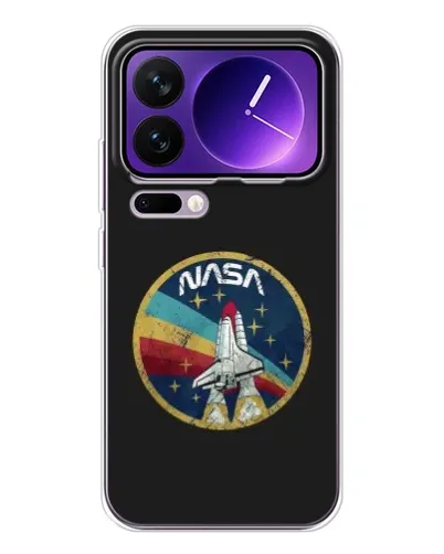 Чохол для Xiaomi 17 Pro Max з картинкою «NASA — емблема місії» Чохол для Xiaomi 17 Pro Max з картинкою «NASA — емблема місії»