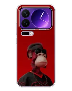 Чохол для Xiaomi 17 Pro Max з картинкою «Bored Ape в червоному» Чохол для Xiaomi 17 Pro Max з картинкою «Bored Ape в червоному»