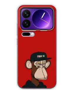 Чохол для Xiaomi 17 Pro Max з картинкою «Bored Ape — червоний фон» Чохол для Xiaomi 17 Pro Max з картинкою «Bored Ape — червоний фон»