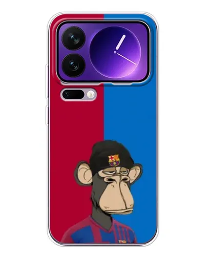 Чехол для Xiaomi 17 Pro Max с картинкой «Bored Ape — фанат Барсы»