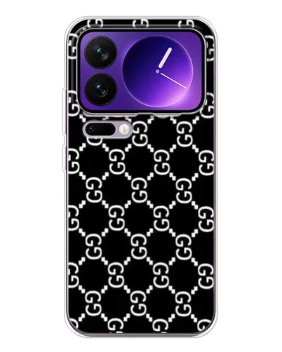 Чохол для Xiaomi 17 Pro Max з картинкою «Gucci — сітчастий паттерн»