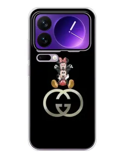 Чохол для Xiaomi 17 Pro Max з картинкою «Мінні Маус на лого»