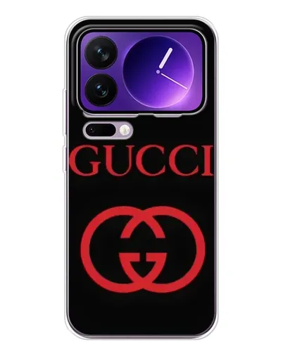 Чохол для Xiaomi 17 Pro Max з картинкою «Gucci — червоний логотип»