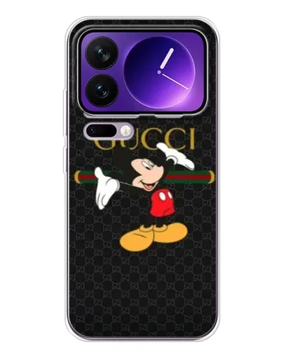 Чохол для Xiaomi 17 Pro Max з картинкою «Міккі Маус Gucci»