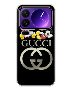 Чохол для Xiaomi 17 Pro Max з картинкою «Gucci — герої Disney»