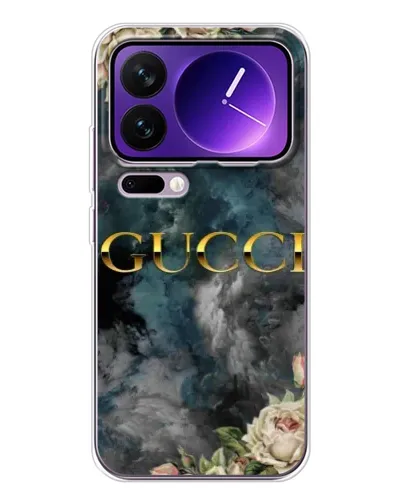 Чохол для Xiaomi 17 Pro Max з картинкою «Абстрактні квіти Gucci»
