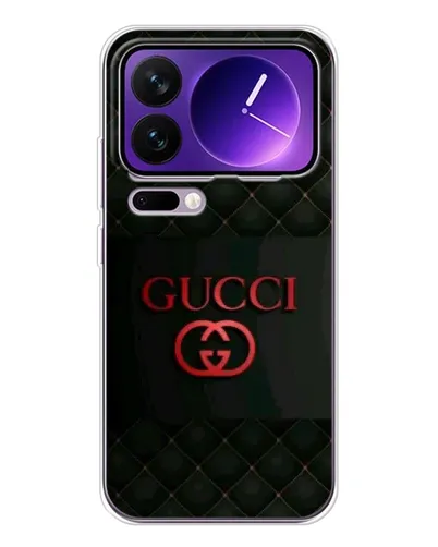 Чохол для Xiaomi 17 Pro Max з картинкою «Gucci — стьобаний чорний»
