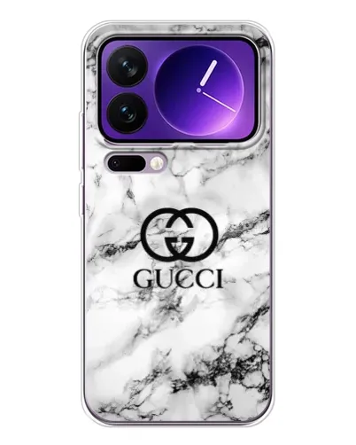 Чохол для Xiaomi 17 Pro Max з картинкою «Gucci — мармуровий шик»