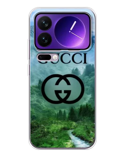 Чохол для Xiaomi 17 Pro Max з картинкою «Gucci — гірський пейзаж»