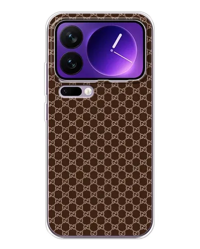 Чохол для Xiaomi 17 Pro Max з картинкою «Gucci — шоколадна сітка» Чохол для Xiaomi 17 Pro Max з картинкою «Gucci — шоколадна сітка»