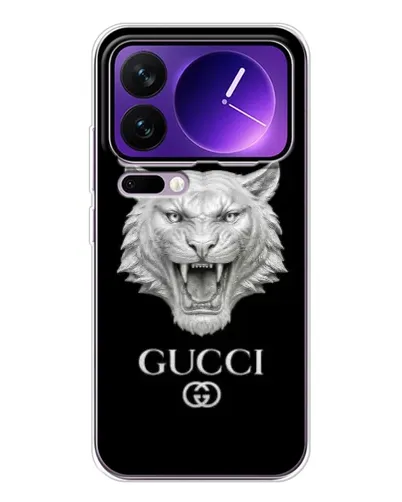 Чохол для Xiaomi 17 Pro Max з картинкою «Gucci — срібний лев» Чохол для Xiaomi 17 Pro Max з картинкою «Gucci — срібний лев»