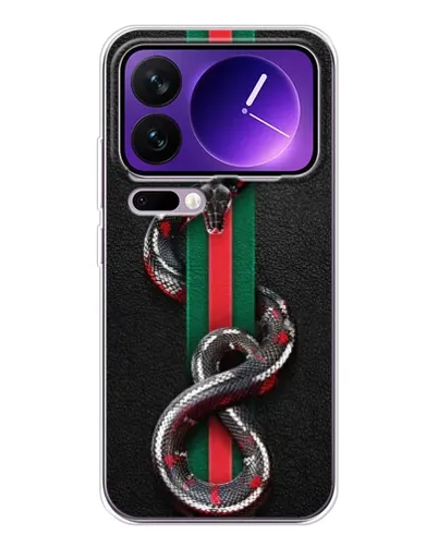 Чохол для Xiaomi 17 Pro Max з картинкою «Gucci — змія на смузі» Чохол для Xiaomi 17 Pro Max з картинкою «Gucci — змія на смузі»