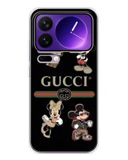 Чохол для Xiaomi 17 Pro Max з картинкою «Gucci — герої Disney та монограма» Чохол для Xiaomi 17 Pro Max з картинкою «Gucci — герої Disney та монограма»