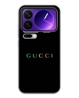 Чохол для Xiaomi 17 Pro Max з картинкою «Gucci — неоновий мінімалізм»
