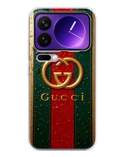 Чохол для Xiaomi 17 Pro Max з картинкою «Gucci — фірмова смуга та золото» Чохол для Xiaomi 17 Pro Max з картинкою «Gucci — фірмова смуга та золото»