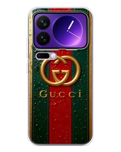 Чохол для Xiaomi 17 Pro Max з картинкою «Gucci — фірмова смуга та золото» Чохол для Xiaomi 17 Pro Max з картинкою «Gucci — фірмова смуга та золото»