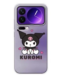 Чехол для Xiaomi 17 Pro Max с картинкой «Kuromi — фиолетовый арт»