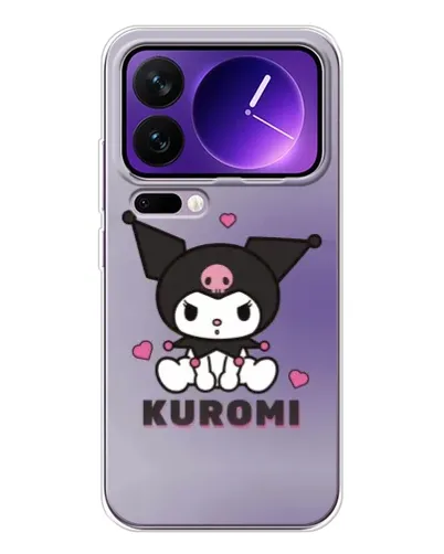 Чехол для Xiaomi 17 Pro Max с картинкой «Kuromi — фиолетовый арт»