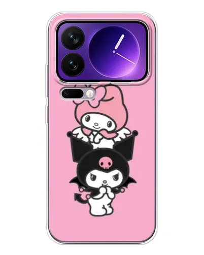 Чехол для Xiaomi 17 Pro Max с картинкой «My Melody и Kuromi»