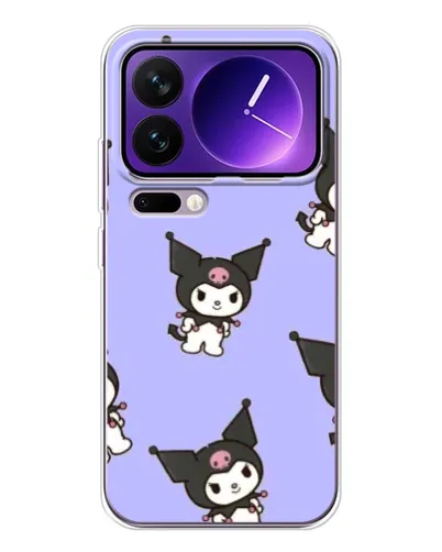 Чехол для Xiaomi 17 Pro Max с картинкой «Паттерн с Kuromi»