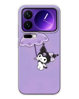 Чехол для Xiaomi 17 Pro Max с картинкой «Kuromi с зонтиком»