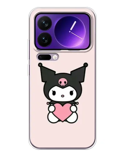 Чехол для Xiaomi 17 Pro Max с картинкой «Kuromi и сердце»
