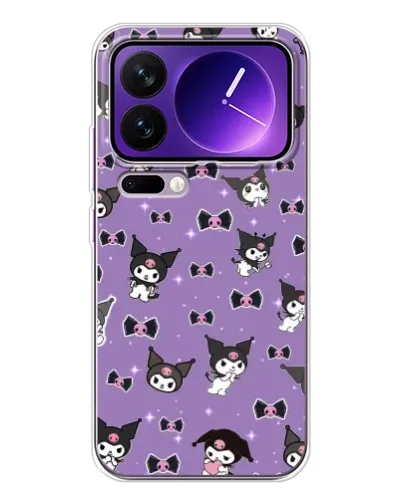 Чехол для Xiaomi 17 Pro Max с картинкой «Kuromi — паттерн»