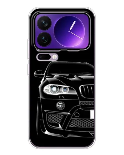 Чохол для Xiaomi 17 Pro Max з картинкою «Темний силует BMW»
