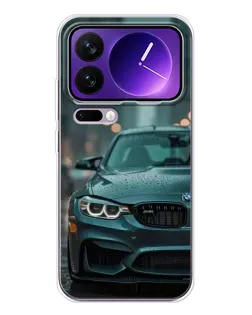 Чохол для Xiaomi 17 Pro Max з картинкою «BMW у вогнях міста»