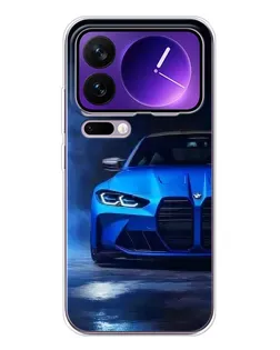 Чохол для Xiaomi 17 Pro Max з картинкою «Блакитна BMW M4»