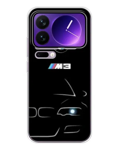 Чохол для Xiaomi 17 Pro Max з картинкою «Мінімалістичний принт BMW M3»