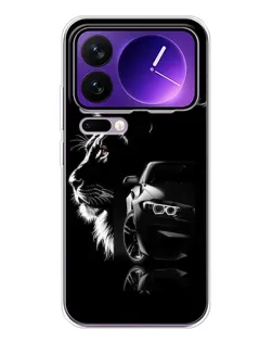 Чохол для Xiaomi 17 Pro Max з картинкою «BMW та лев»