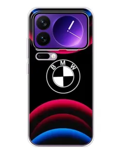 Чохол для Xiaomi 17 Pro Max з картинкою «Логотип BMW та неонові дуги»