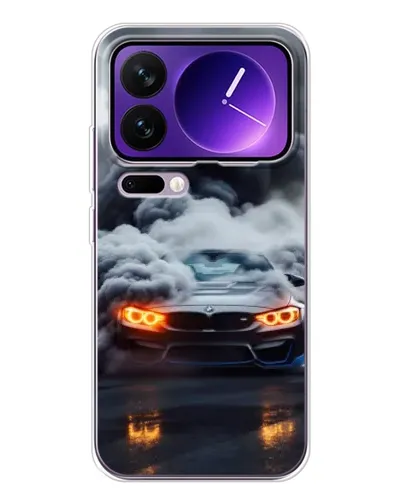 Чохол для Xiaomi 17 Pro Max з картинкою «BMW у диму»