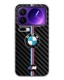 Чохол для Xiaomi 17 Pro Max з картинкою «Емблема BMW та карбон»