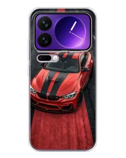 Чохол для Xiaomi 17 Pro Max з картинкою «BMW на червоній доріжці»
