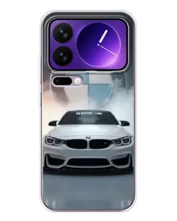 Чохол для Xiaomi 17 Pro Max з картинкою «BMW в білому диму»