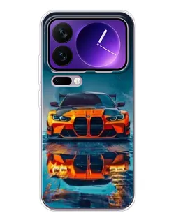 Чохол для Xiaomi 17 Pro Max з картинкою «BMW — золота емблема»