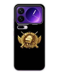 Чехол для Xiaomi 17 Pro Max с картинкой «PUBG — оранжевый градиент»