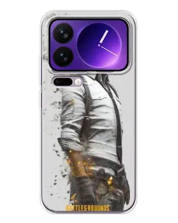 Чехол для Xiaomi 17 Pro Max с картинкой «PUBG — боец в пыли»