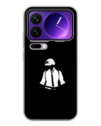 Чехол для Xiaomi 17 Pro Max с картинкой «PUBG — белый шлем»