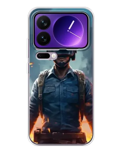 Чехол для Xiaomi 17 Pro Max с картинкой «PUBG — реалистичный герой»