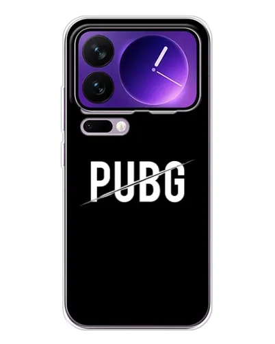Чехол для Xiaomi 17 Pro Max с картинкой «PUBG — белый логотип»