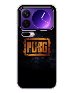 Чехол для Xiaomi 17 Pro Max с картинкой «PUBG — золотой логотип»