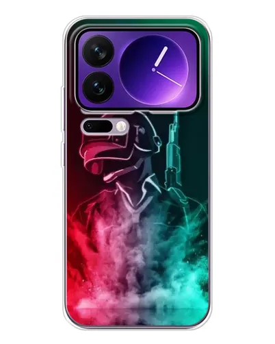 Чехол для Xiaomi 17 Pro Max с картинкой «PUBG — огненный воин»
