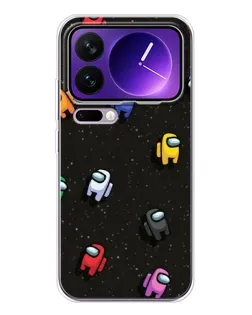 Чохол для Xiaomi 17 Pro Max з картинкою «Космічний патерн Among Us»